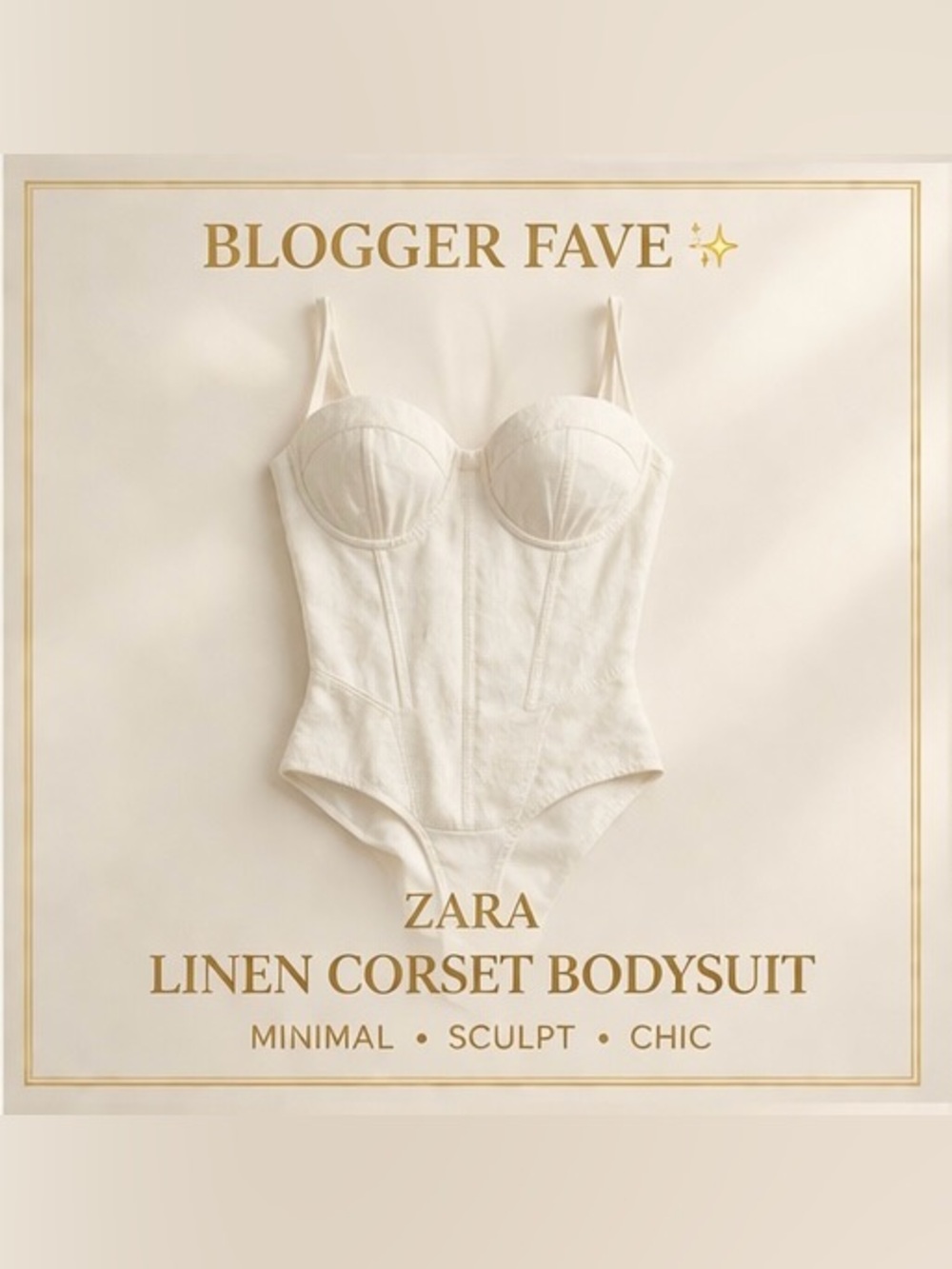 ZARA White Linen Corset Bodysuit ✨ Euro Summer Brunch Coastal Chic Top NWT - Picture 5 of 7